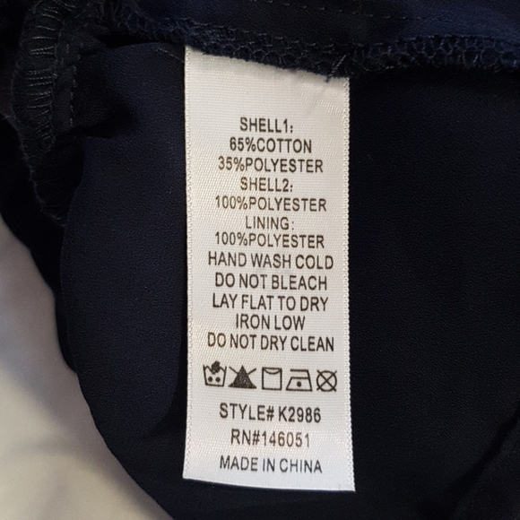 Monteau girl Blue overlay girls dressy top size 10/12 - Picture 6 of 6